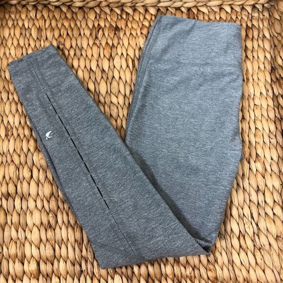 Glyder Gray Leggings Perforated Detail - Picture 1 of 7